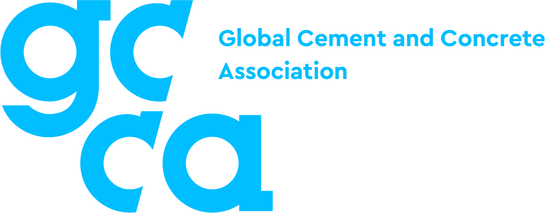 Global Cement and Concrete Association logo in blue